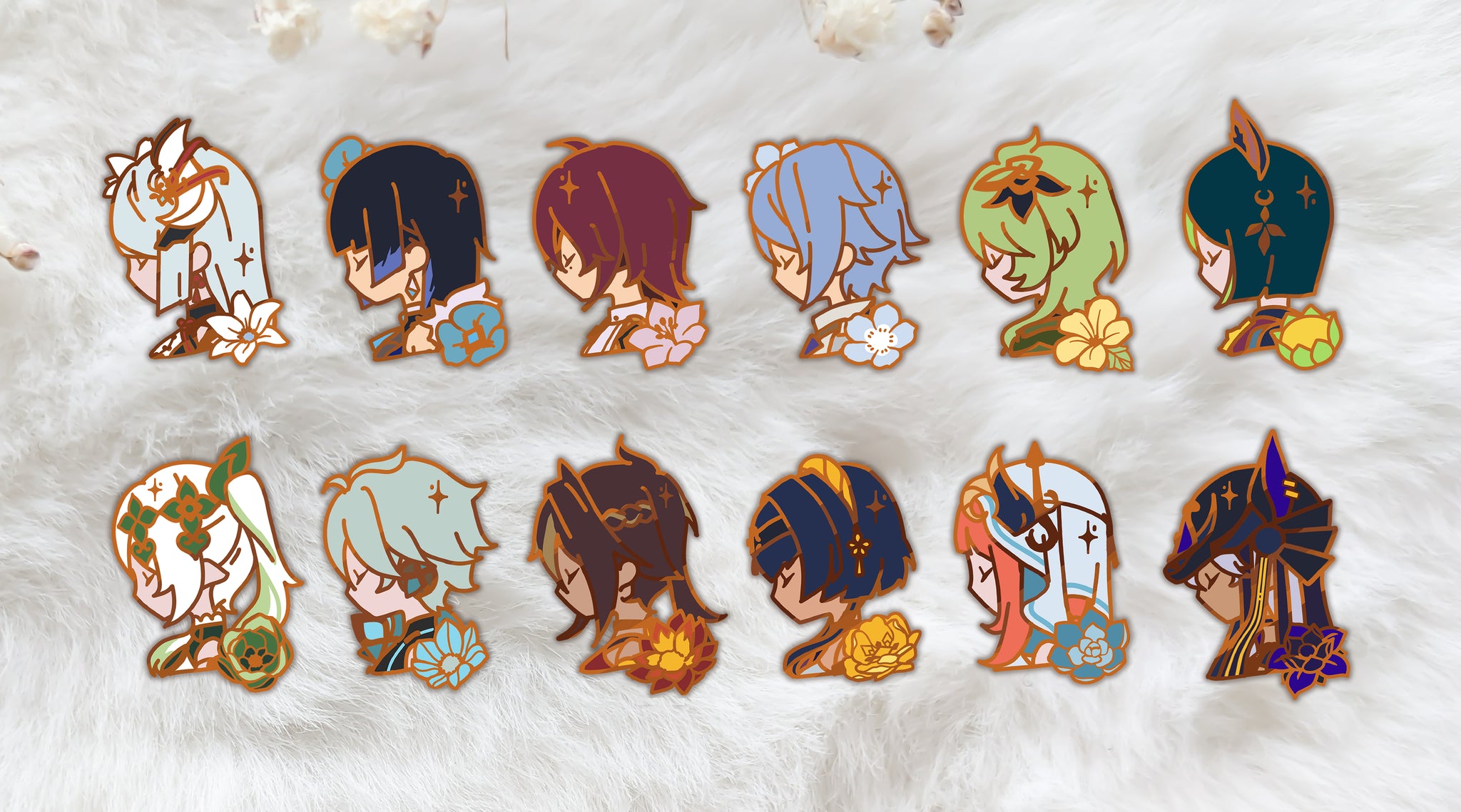 Genshin Impact Bloom Pins ❀ (Set D/SUMERU)