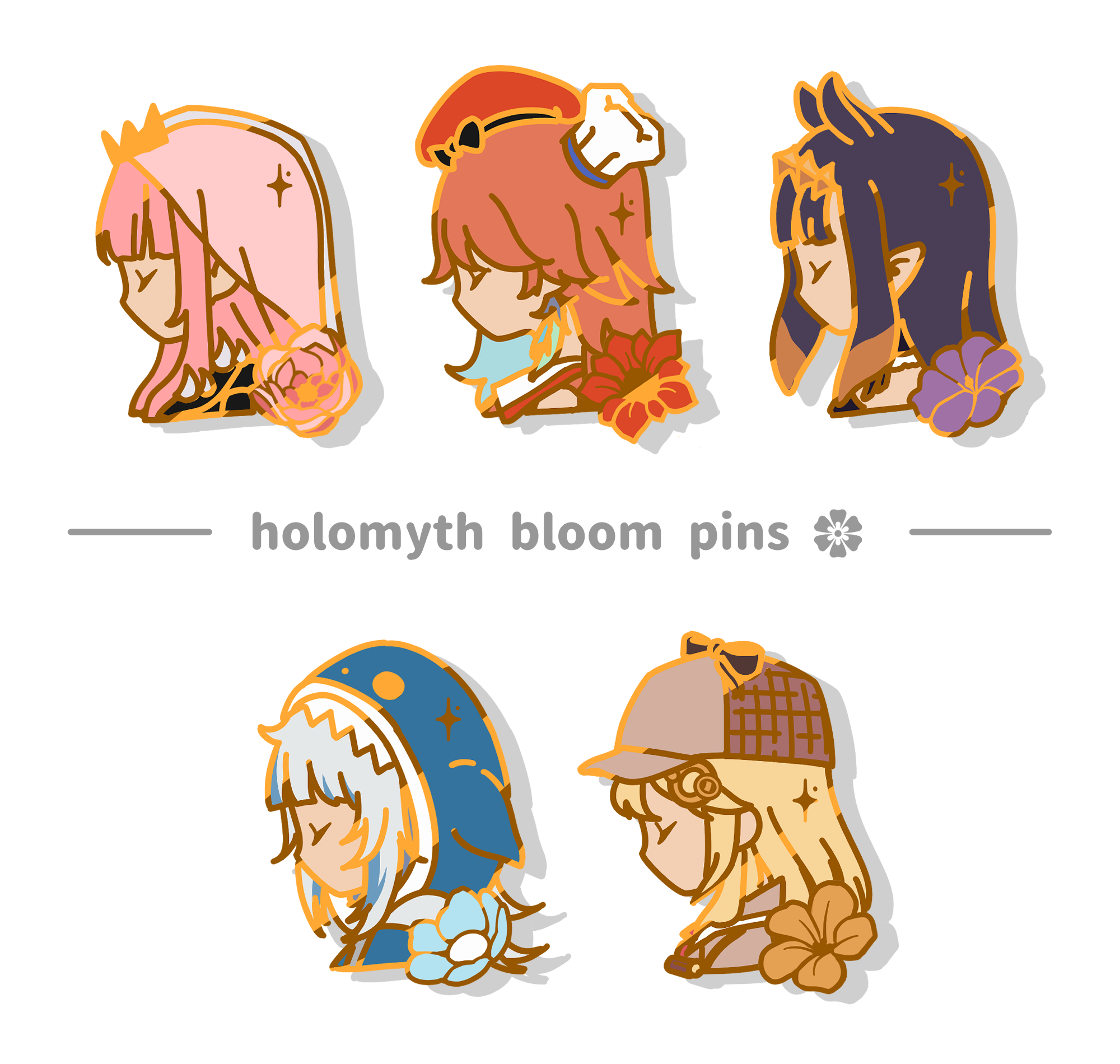 Genshin Impact Bloom Pins ❀ (Set D/SUMERU)