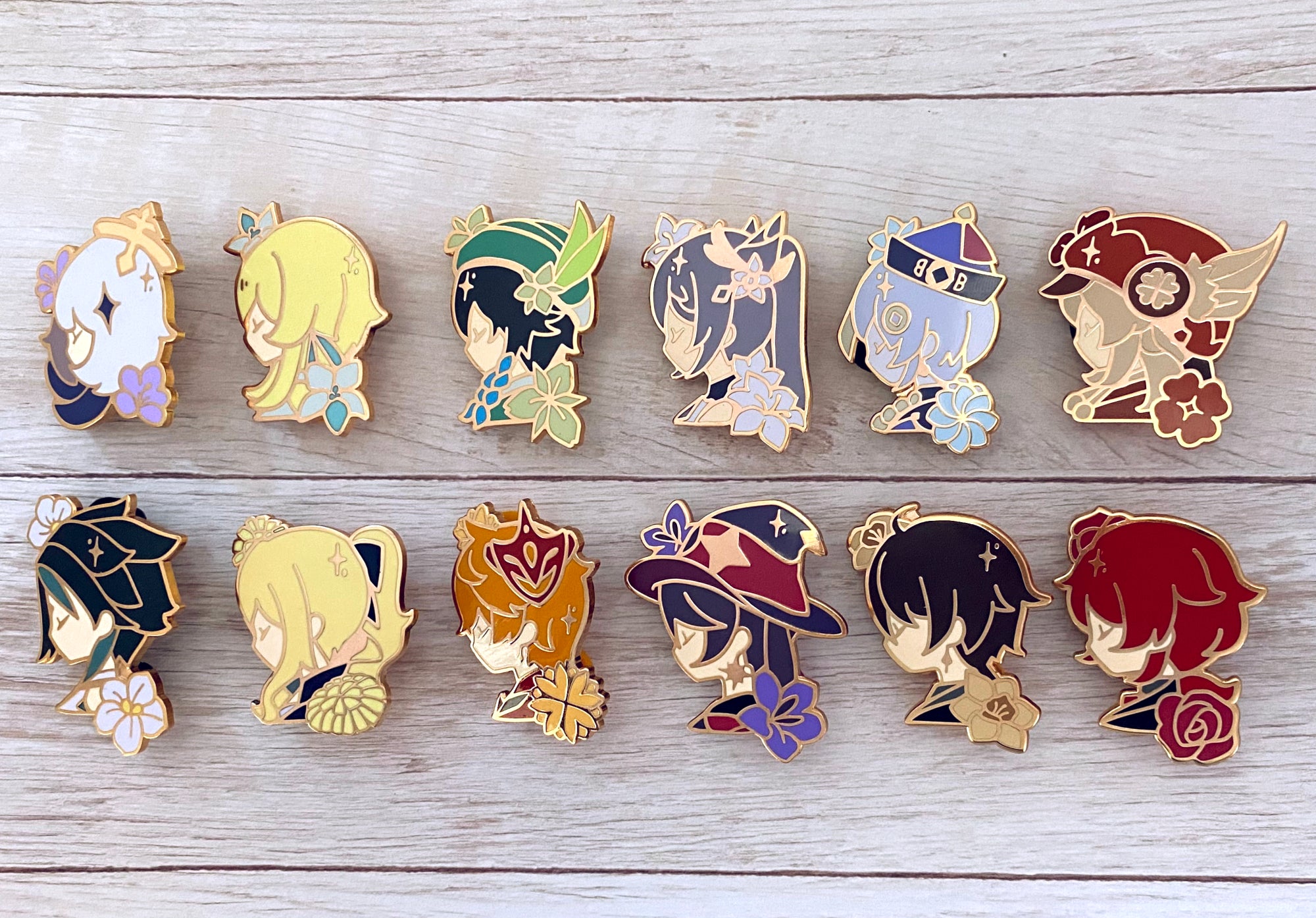Genshin Impact Bloom Pins (Set A) – lixizu